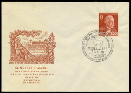 BERLIN 1952 Nr 94 BRIEF FDC X6E2D0E - Briefe U. Dokumente