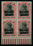 MEMEL 1920 GERMANIA Nr 6 Postfrisch VIERERBLOCK URA X6F4C4E - Memelgebiet 1923