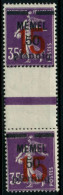 MEMEL 1921 Nr 48ZS Postfrisch ZW-STEG PAAR X6F4C46 - Memelland 1923