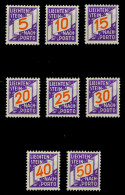 LIECHTENSTEIN PORTOMARKEN 1928 Nr 13-20 Postfrisch X6F4FD6 - Strafportzegels