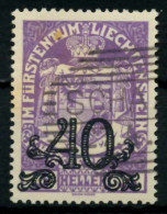 LIECHTENSTEIN 1920 Nr 14 Gestempelt X6F6E32 - Used Stamps
