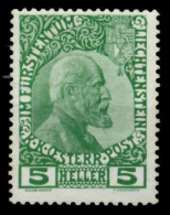 LIECHTENSTEIN 1912 Nr 1x Ungebraucht X6F6EBA - Unused Stamps