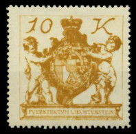 LIECHTENSTEIN 1920 Nr 39 Postfrisch X6FBFAA - Unused Stamps