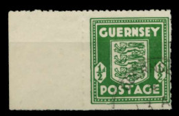 BES 2WK GUERNSEY Nr 1c Gestempelt Gepr. X70798A - Occupazione 1938 – 45
