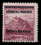 BÖHMEN U. MÄHREN Nr 11 Postfrisch Gepr. X70A3AE - Unused Stamps