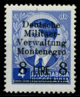 BES. 2WK MONTENEGRO Nr 7 Postfrisch X70A582 - Besetzungen 1938-45