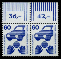 BERLIN DS UNFALLV Nr 409 Postfrisch WAAGR PAAR ORA X74BA06 - Unused Stamps