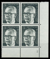 BRD DS HEINEM Nr 635 Postfrisch VIERERBLOCK FORM2 X76A286 - Unused Stamps