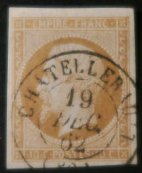 X1274 - FRANCE - NAPOLEON III N°13A - LUXE - SUPERBE CàD De CHATELLRAULT (Vienne) Du 19 DECEMBRE 1862 - 1853-1860 Napoléon III