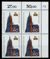 BRD 1989 Nr 1434 Postfrisch VIERERBLOCK ECKE-ORE X76CCA2 - Unused Stamps