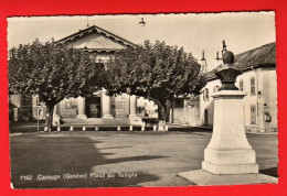 VBA-30  Carouge Genève, Place Du Temple.  Jaeger 7162  Circulé 1951 - Carouge