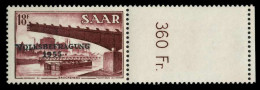 SAARLAND 1955 Nr 363L Postfrisch X79DDC6 - Nuovi