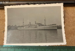 Vintage Photo Snapshot - Bateaux Ship Navire Paquebot - Schiffe