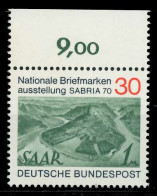 BRD 1970 Nr 619 Postfrisch ORA X7F35AA - Unused Stamps