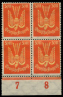 D-REICH INFLA Nr 218 Postfrisch VIERERBLOCK URA X826866 - Unused Stamps
