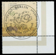 BRD 2008 Nr 2653 ESST Zentrisch Gestempelt ECKE-URE X8463DE - Used Stamps