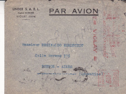 France - 1950 - Airmail - Letter - Sent From Loire To Buenos Aires, Argentine - Caja 31 - Briefe U. Dokumente