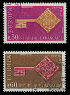 FRANKREICH 1968 Nr 1621-1622 Gestempelt X9D16B2 - Used Stamps