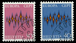 SCHWEIZ 1972 Nr 969-970 Gestempelt X04039E - Gebraucht