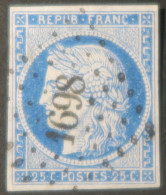 X1278 - FRANCE - CERES N°4 - PC 1698 : LESPARRE (Gironde) INDICE 3 - 1849-1850 Cérès