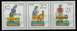 DDR ZUSAMMENDRUCK Nr WZd551 Postfrisch 3ER STR SC49662 - Zusammendrucke