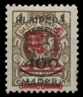 MEMEL 1923 Nr 232III Ungebraucht X41665E - Memelland 1923