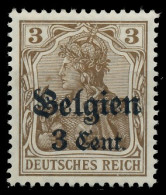 BES. 1WK LANDESPOST BELGIEN Nr 11aIII Ungebraucht Gepr. X41E856 - Occupation 1914-18