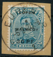 BELGISCHE BES.-POST EUPEN MALMEDY Nr 5 Zentrisch Gestempelt X42D296 - Bezetting 1914-18