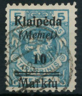 MEMEL 1923 Nr 129 Gestempelt Gepr. X478916 - Memelgebiet 1923