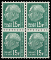 SAAR OPD 1957 Nr 415 Postfrisch VIERERBLOCK X478CCE - Unused Stamps