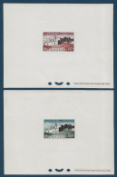 TUNISIE 2 épreuves De LUXE 1954 Poste Aérienne N°20 100 FR  & 21 200 FR " VUE DE MONASTIR " TTB - Airmail