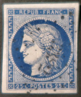 X1280 - FRANCE - CERES N°4a Bleu Foncé - PC 3392 : TOURNON D'AGENAIS (Lot Et Garonne) >>>> INDICE 11 - 1849-1850 Cérès