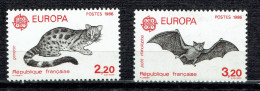 Europa : Protection De La Nature Et De L'environnement (Genette Et Petit Rhinolophe) - Unused Stamps