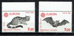 Europa : Protection De La Nature Et De L'environnement (Genette Et Petit Rhinolophe) - Unused Stamps