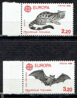 Europa : Protection De La Nature Et De L'environnement (Genette Et Petit Rhinolophe) - Unused Stamps