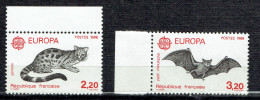 Europa : Protection De La Nature Et De L'environnement (Genette Et Petit Rhinolophe) - Unused Stamps