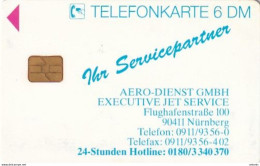 GERMANY - Aero-Dienst GmbH Executive Jet Service(O 883), Tirage 1000, 08/96, Mint - O-Serie : Serie Clienti Esclusi Dal Servizio Delle Collezioni