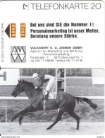GERMANY - Horse, Volkswirt K.U.Ziemer(K 236), Tirage 1000, 02/91, Mint - K-Reeksen : Reeks Klanten