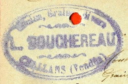 CPA (Entier Postal Commercial) L. BOUCHEREAU 85 CHALLANS à MONTHULET LA-ROCHE-sur-YON Vendée * Agriculture - Challans