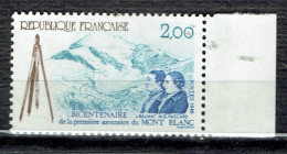 Bicentenaire De La 1ère Ascension Du Mont-Blanc Par Le Guide Balmat Et Le Docteur Paccard - Unused Stamps