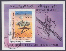 1977 Mauritania 557/B16 Used Viking Missions To Mars - Afrique