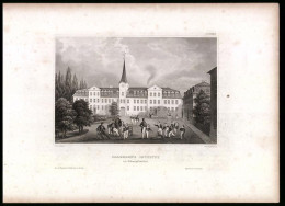 Stahlstich Schnepfental, Salzmann`s Institut, Aus Kunstanstalt Des Bibl. Inst. Hildburghausen Um 1850, 19 X 25cm  - Estampes & Gravures