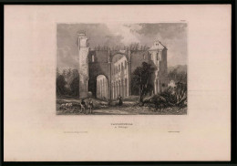 Stahlstich Paulinzella /Thüringen, Ruine Mit Torbogen, Aus Kunstanstalt Des Bibl. Inst. Hildburghausen Um 1850  - Prints & Engravings