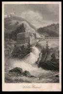 Stahlstich Bad Gastein, Wildbad Mit Wasserfall, Stahlstich Um 1880, 11 X 17cm  - Estampes & Gravures