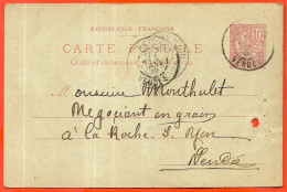 En L'état CPA (Entier Postal Commercial) (voir Signature) CHALLANS à MONTHULET LA-ROCHE-sur-YON Vendée * Agriculture - Challans