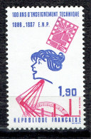 Centenaire De L'enseignement Technique - Unused Stamps