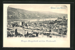 AK Bingen-Bingerbrück, Panorama Mit Dem Niederwald  - Bingen