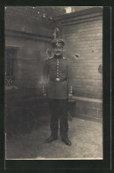 Foto-AK Soldat In Uniform Mit Mütze Und Koppel  - Guerre 1914-18