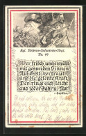 Künstler-AK Kgl. Reserve-Infanterie-Regt. Nr. 99, Germania Im Sturm  - Régiments