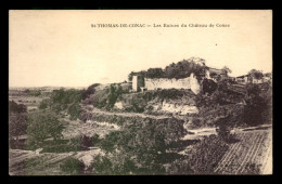 17 - SAINT-THOMAS-DE-CONAC - LES RUINES DU CHATEAU DE CONAC - Autres & Non Classés